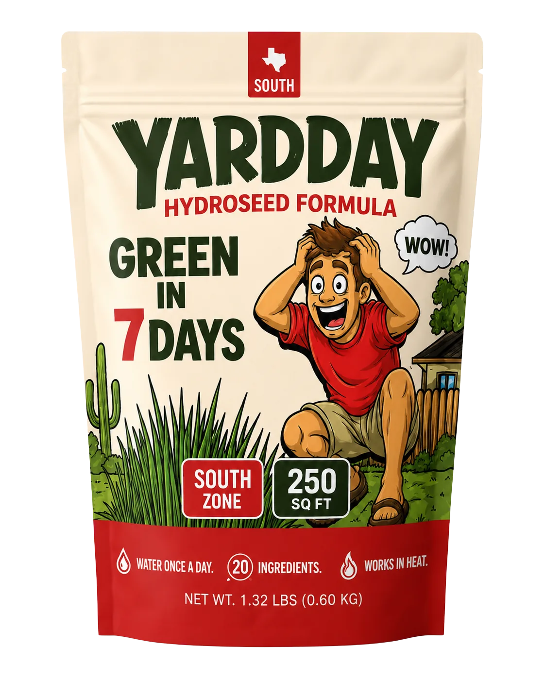 YardDay South Hydroseed Formula Starter pouch